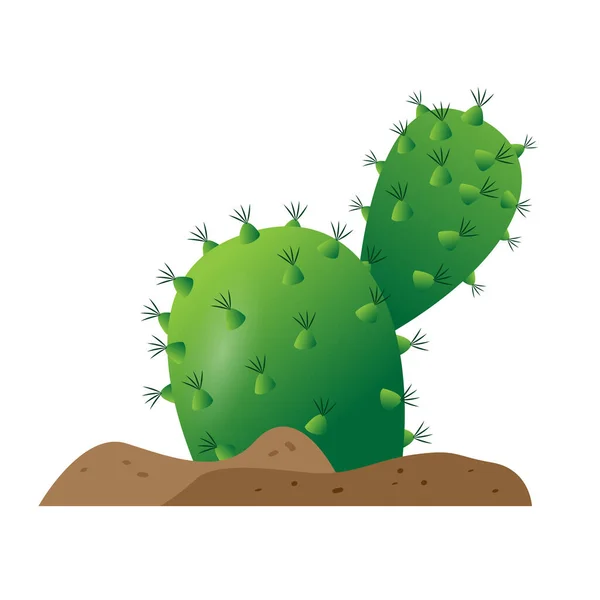 Isolée icône de cactus — Image vectorielle