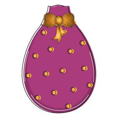 Ayrı dekore edilmiş Paskalya yumurtası.