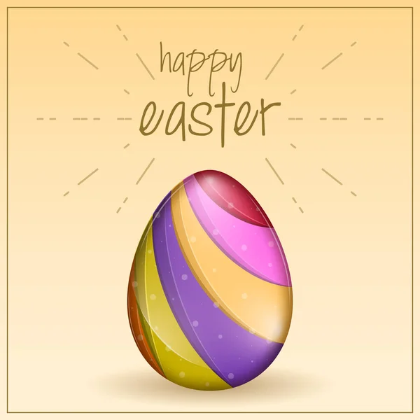 Veselý velikonoční plakát — Stockový vektor