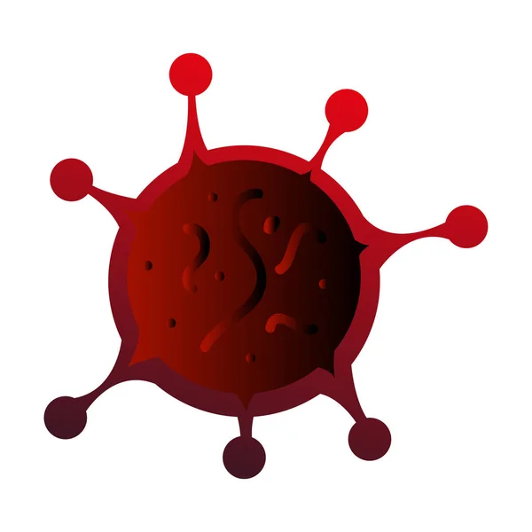 Icône de virus isolé — Image vectorielle