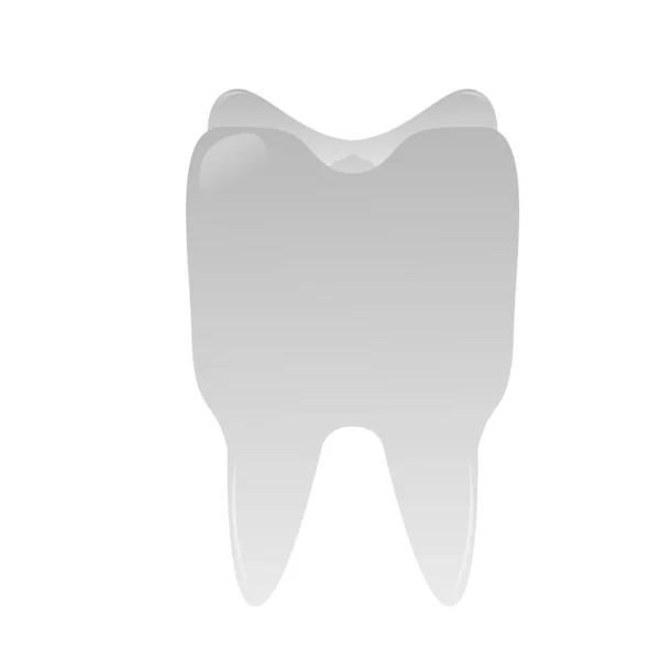 Isolierte Zahn-Ikone — Stockvektor