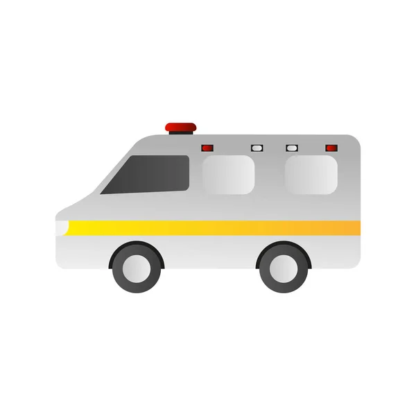 Klistermärke för en ambulansikon — Stock vektor