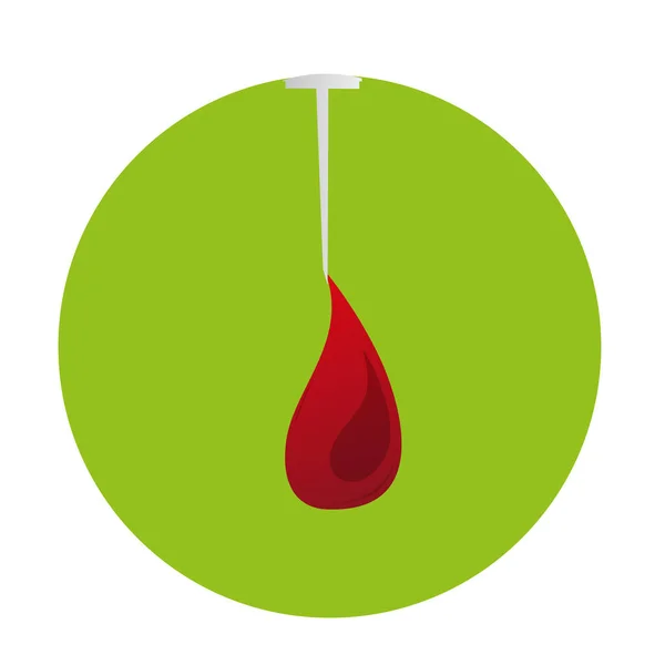 Izolowana ikona kropli krwi — Wektor stockowy