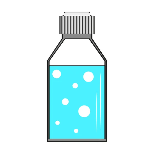 Icono de la botella de píldora aislada — Archivo Imágenes Vectoriales