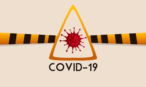 Coronavirus stop és prevenciós poszter — Stock Vector