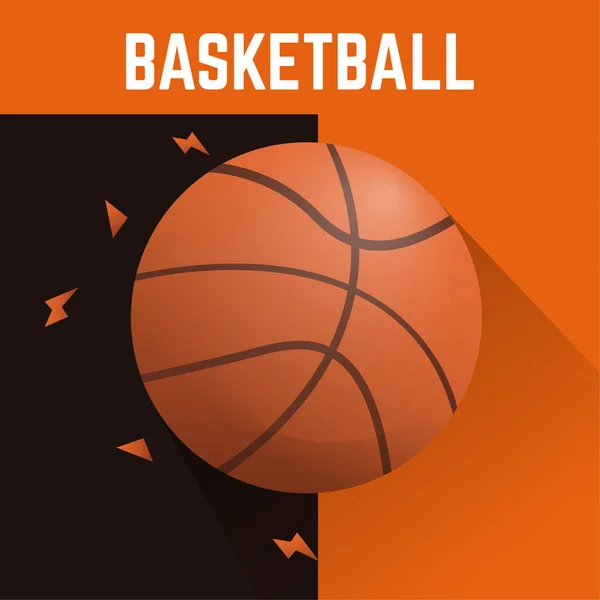 Плакат с баскетбольной картой — стоковый вектор