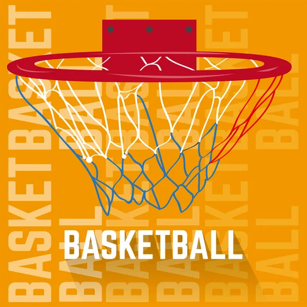 バスケットボールカードポスター — ストックベクタ