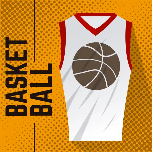 Affiche carte de basket-ball — Image vectorielle