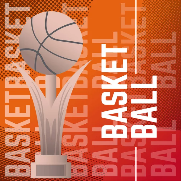 Basketbalkaart poster — Stockvector
