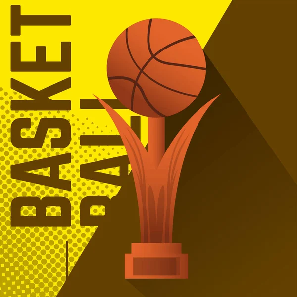 Basketbalkaart poster — Stockvector