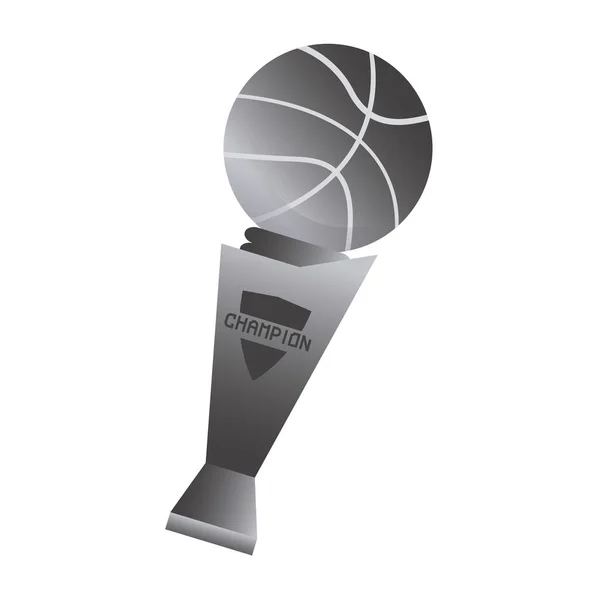 Trophée de basket isolé — Image vectorielle