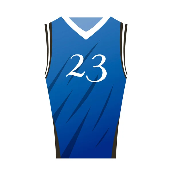 Camiseta de baloncesto aislada — Archivo Imágenes Vectoriales