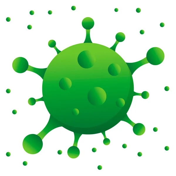 Afbeelding van geïsoleerd virus — Stockvector