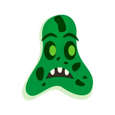 İzole edilmiş kızgın virüs görüntüsü