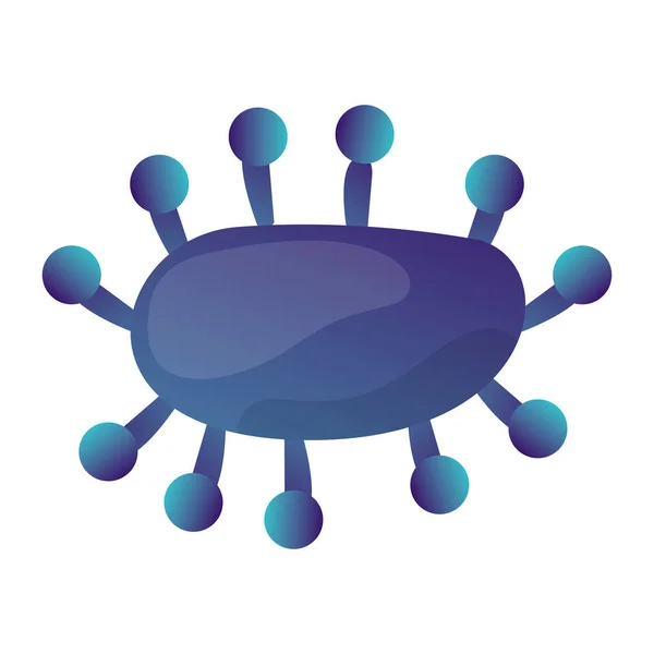 Afbeelding van geïsoleerd virus — Stockvector