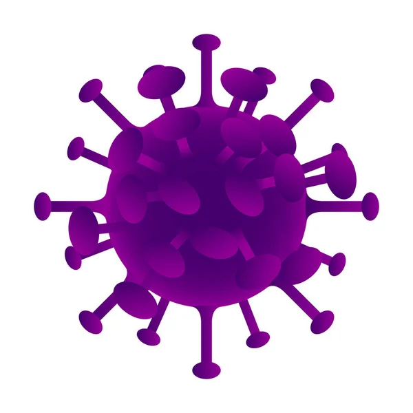 고립된 바이러스 사진 — 스톡 벡터