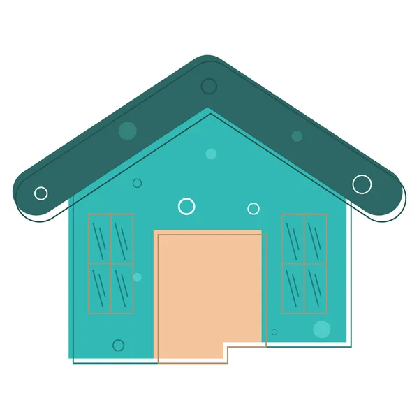 Изолированная икона дома — стоковый вектор