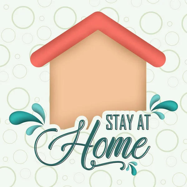 Bleibt zu Hause — Stockvektor