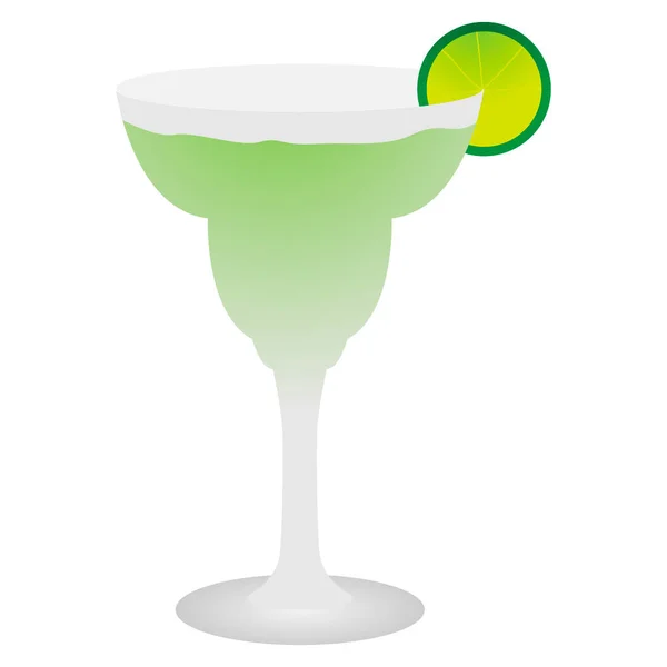 Isolerat cocktailglas — Stock vektor