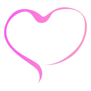 İzole edilmiş kalp şekli simgesi