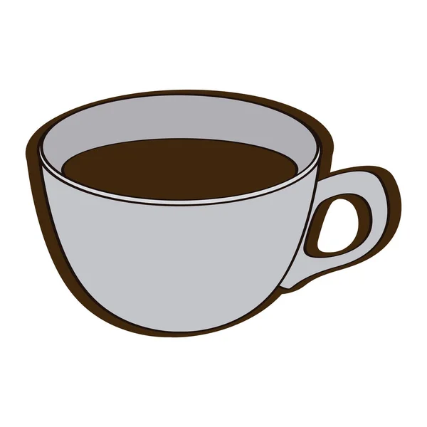 고립된 커피 한 잔 — 스톡 벡터