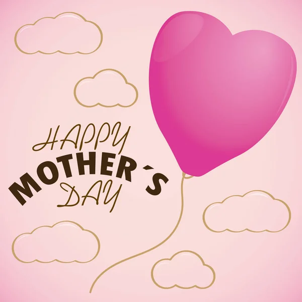 Happy mothers day card — Stock Vector