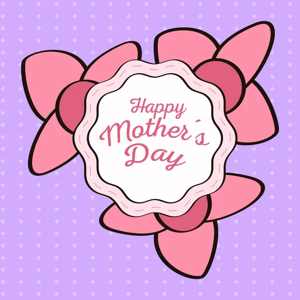 Happy mothers day card — Stock Vector