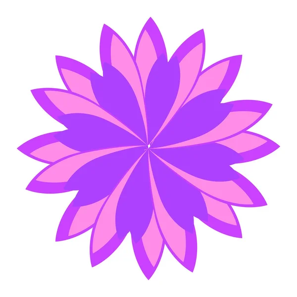 Isoliertes Blütenbild — Stockvektor