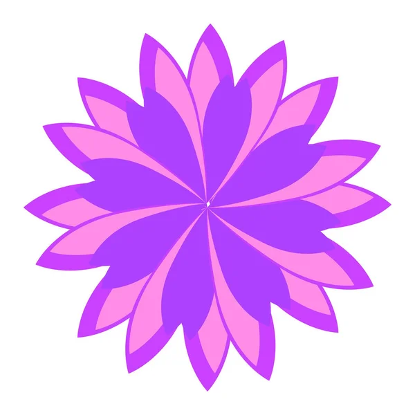 Imagen de flor aislada — Vector de stock