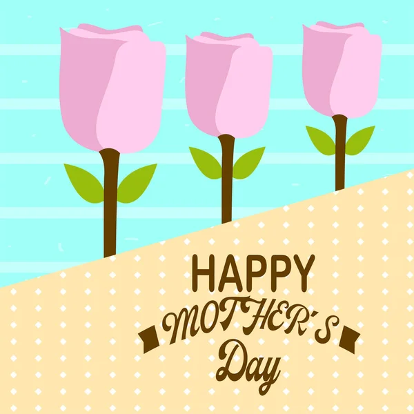 Boldog Anyák Napját kártya — Stock Vector