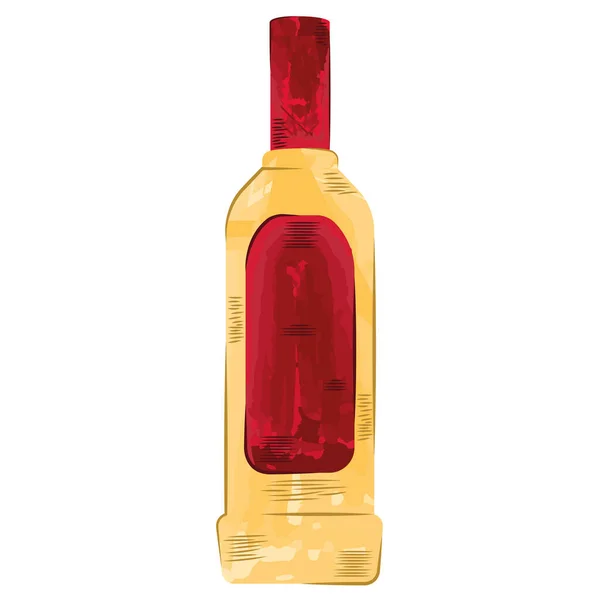 Bottiglia di tequila isolata — Vettoriale Stock
