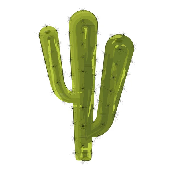 Imagen aislada de cactus — Vector de stock