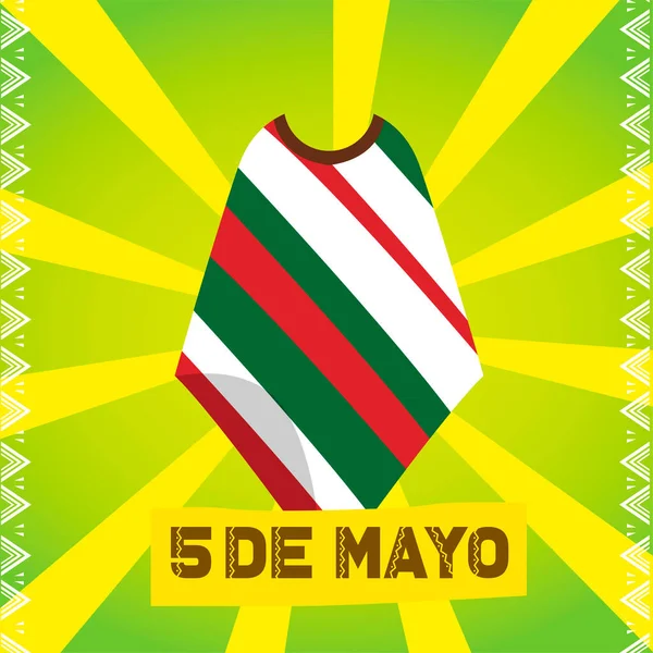 Modelo de cinco de maio — Vetor de Stock