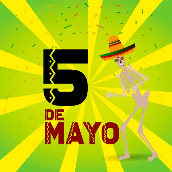 Cinco de mayo template — Stock Vector