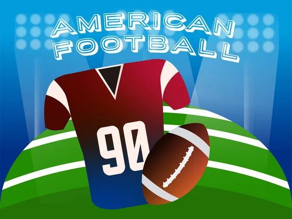 American football poster — Stock Vector