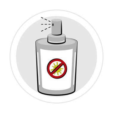 Virüsü temizlemek için şişe spreyi