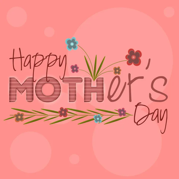 Happy mothers day card — Stock Vector