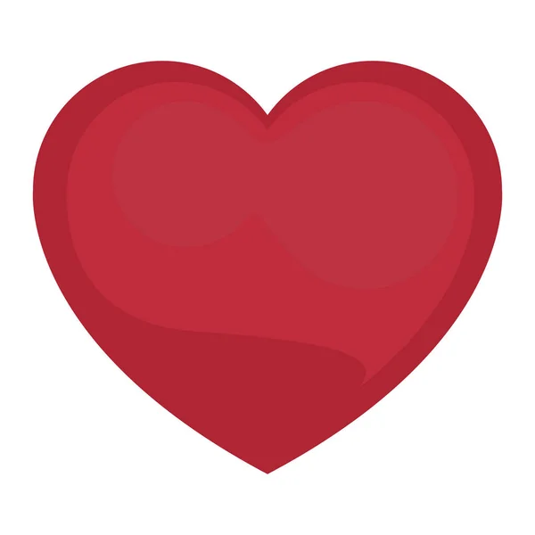 Isolated heart icon — Stock Vector