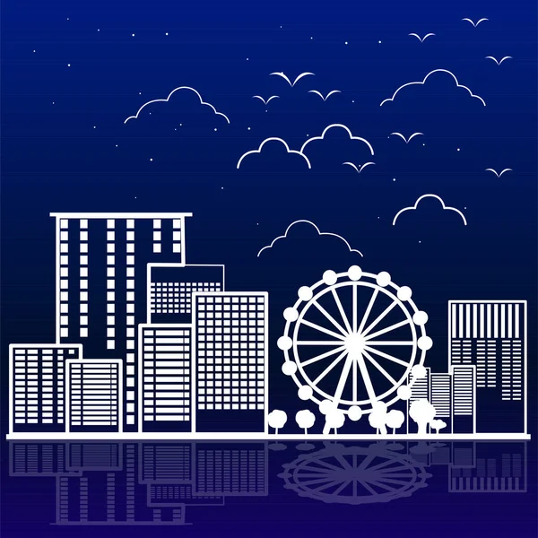 City skyline de Londres — Vector de stock