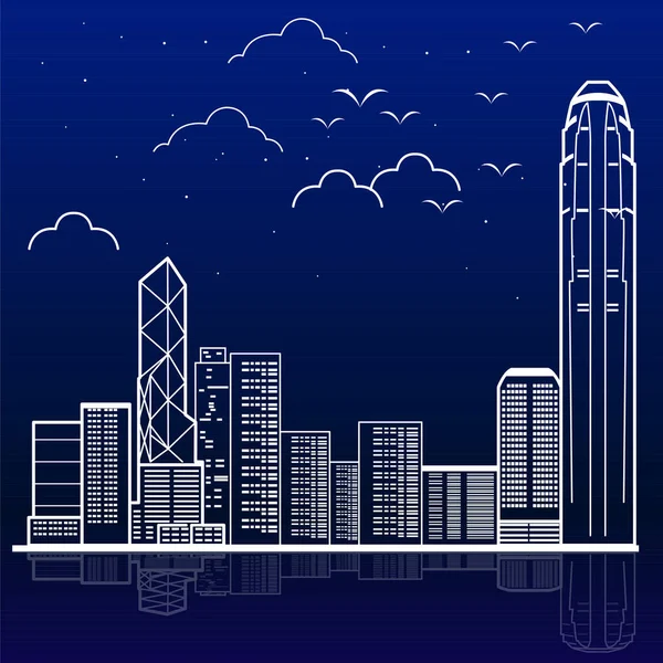 Skyline de la ville de Tokyo — Image vectorielle