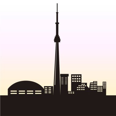 Toronto şehrinin ufuk çizgisi