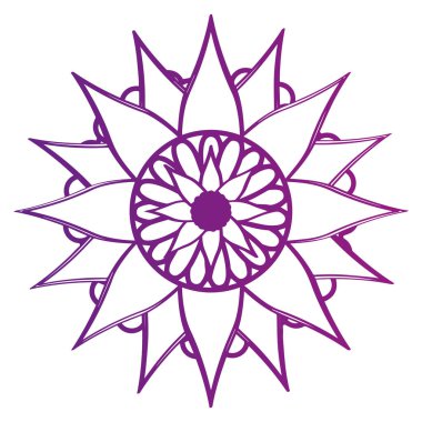 Mandala çiçek deseni