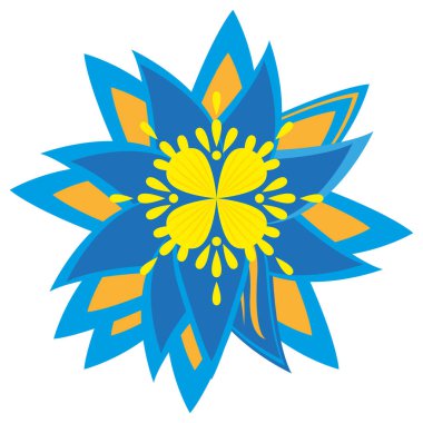 İzole edilmiş renkli mandala