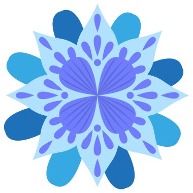 İzole edilmiş renkli mandala