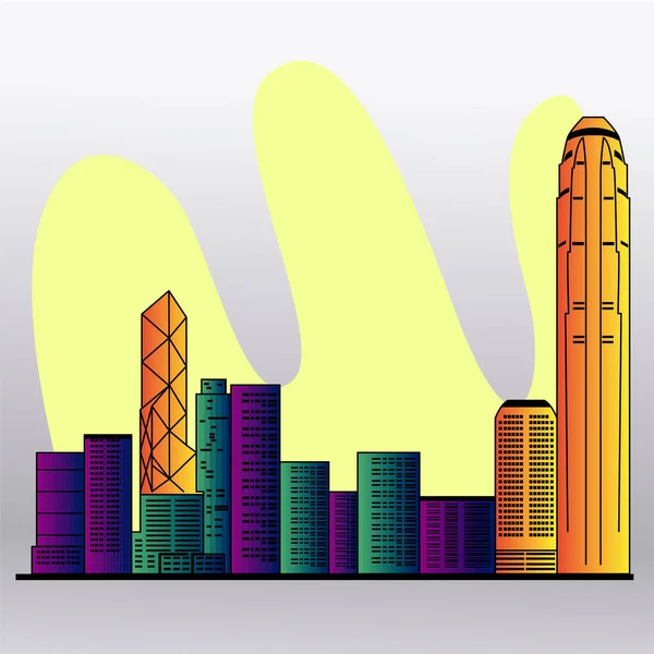 Ciudad skyline de Tokio — Vector de stock