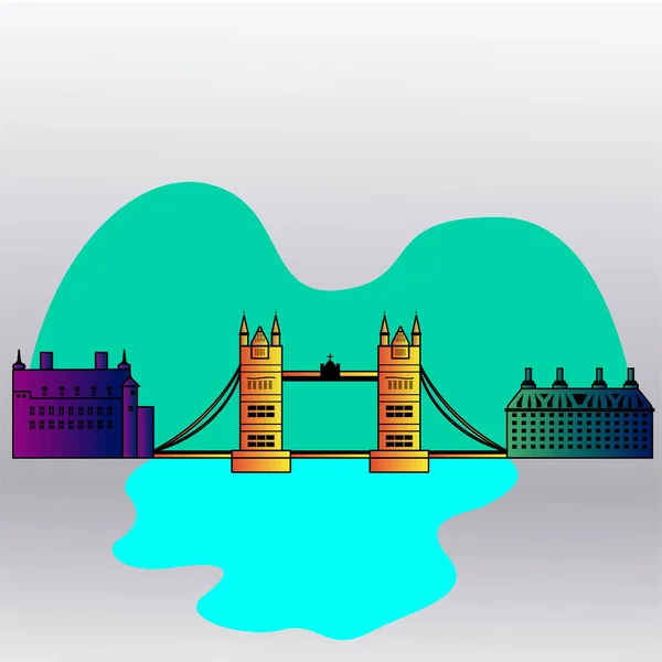 City skyline de Londres — Archivo Imágenes Vectoriales