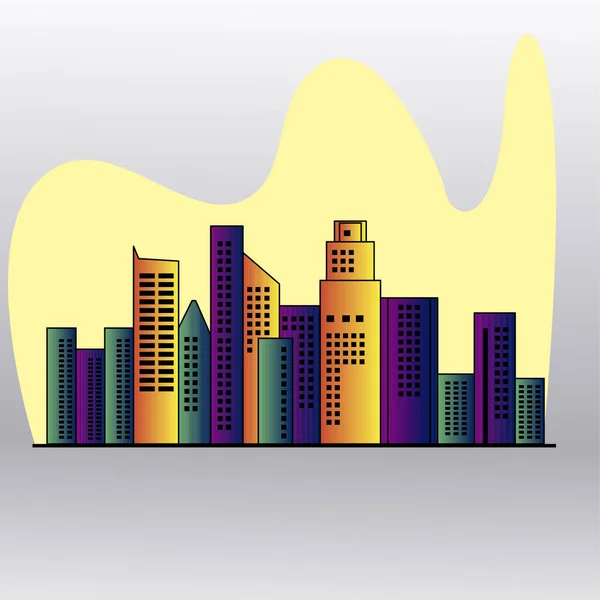 Ciudad skyline de China — Vector de stock