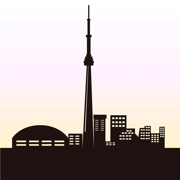 Skyline cidade de Toronto — Vetor de Stock