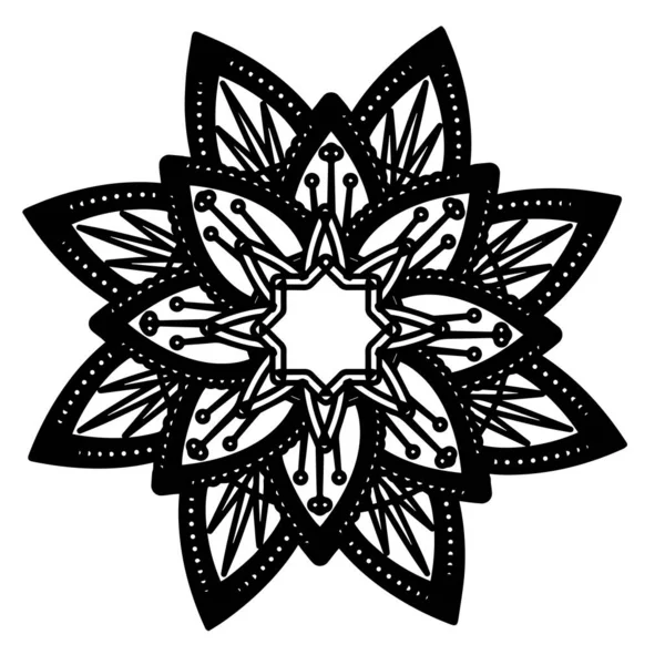 Мандала цветочная — стоковый вектор