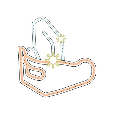 Elinde virüs olan sabun çubuğu.